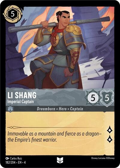 Li Shang - Imperial Captain - 182/204 (Normal, Uncommon)