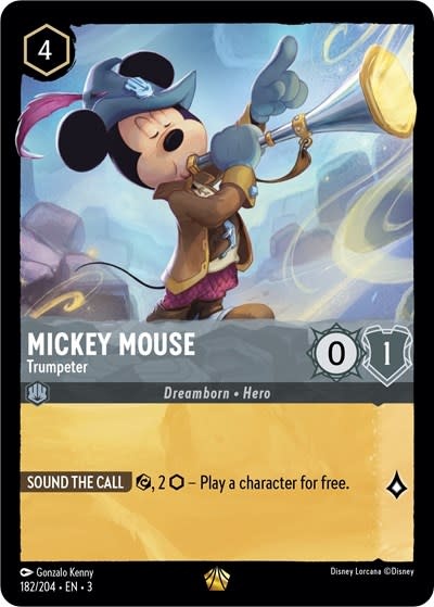Mickey Mouse - Trumpeter - 182/204 (Normal, Legendary)