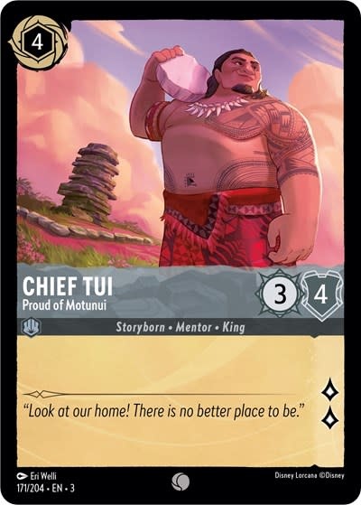 Chief Tui - Proud of Motunui - 171/204 (Normal, Common)