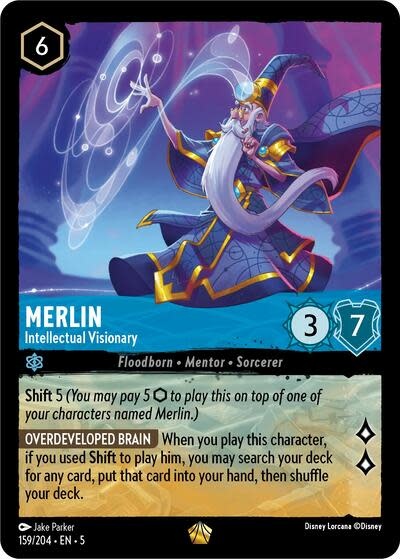 Merlin - Intellectual Visionary - 159/204 (Normal, Legendary)