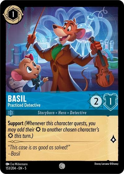Basil - Practiced Detective - 153/204 (Normal, Common)