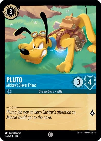 Pluto - Mickey's Clever Friend - 152/204 (Normal, Common)