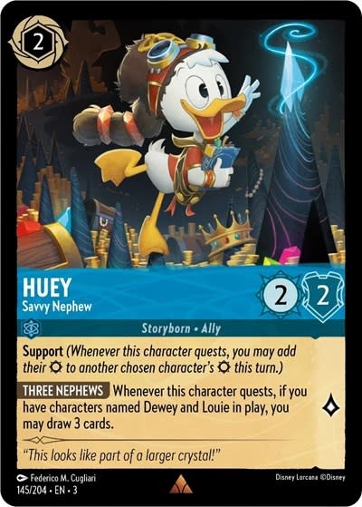 Huey - Savvy Nephew - 145/204 (Normal, Rare)