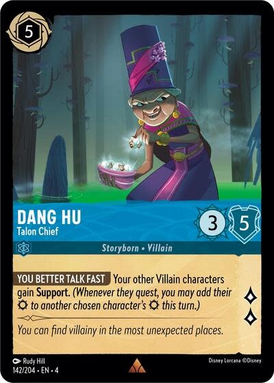Dang Hu - Talon Chief - 142/204 (Cold Foil, Rare)