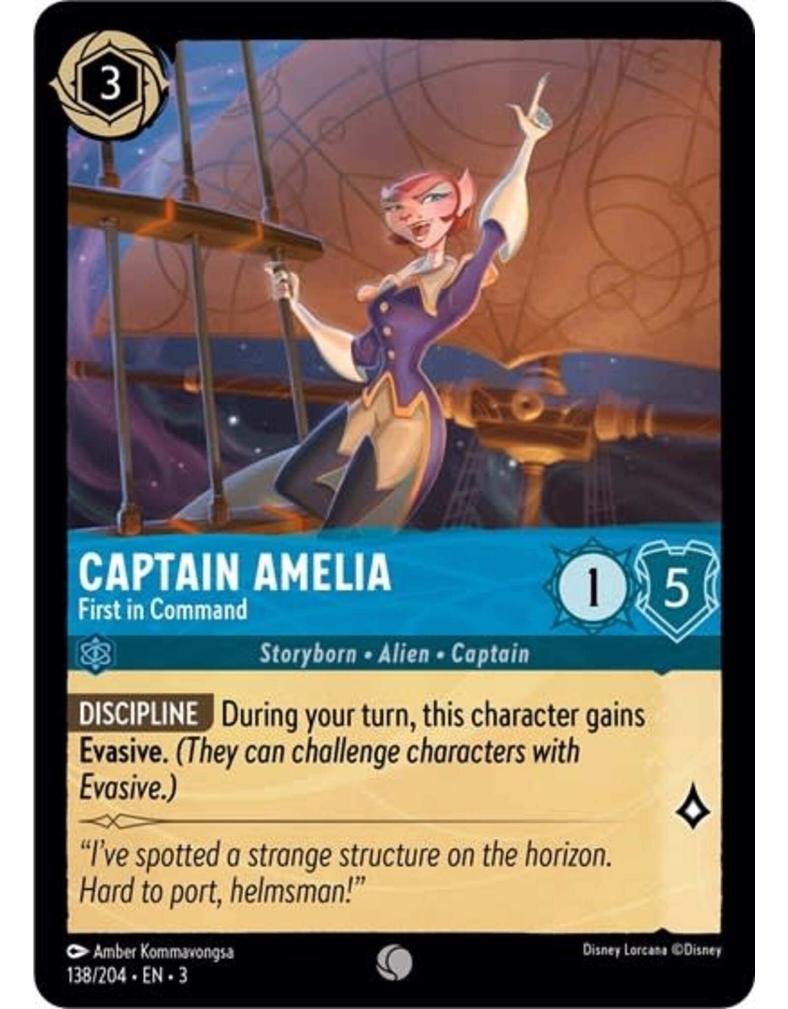 Captain Amelia - First in Command - 138/204 (Normal, Common)