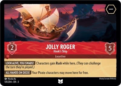 Jolly Roger - Hook's Ship - 135/204 (Normal, Uncommon)
