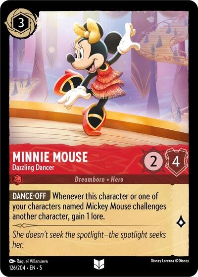Minnie Mouse - Dazzling Dancer - 126/204 (Normal, Uncommon)