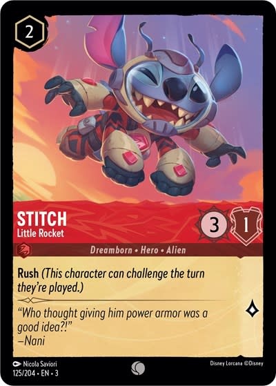 Stitch - Little Rocket - 125/204 (Normal, Common)