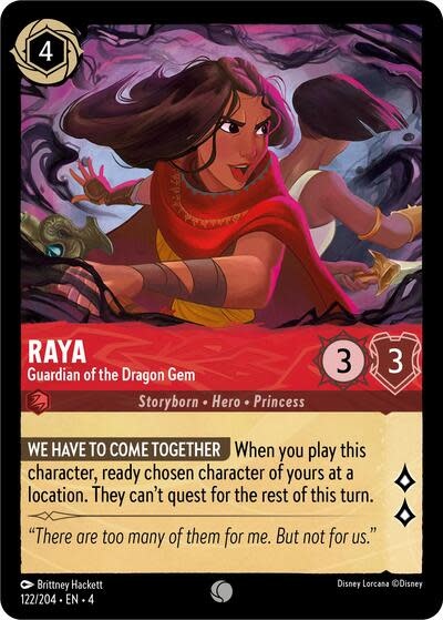Raya - Guardian of the Dragon Gem - 122/204 (Normal, Common)