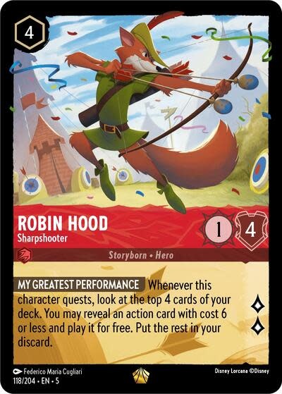 Robin Hood - Sharpshooter - 118/204 (Normal, Legendary)