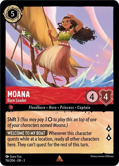 Moana - Born Leader - 116/204 (Normal, Rare)