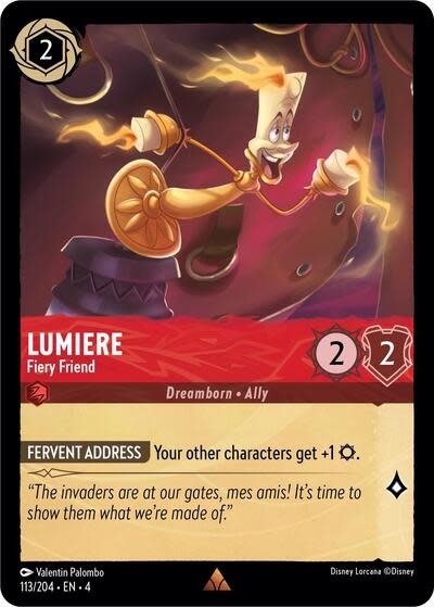 Lumiere - Fiery Friend - 113/204 (Normal, Rare)