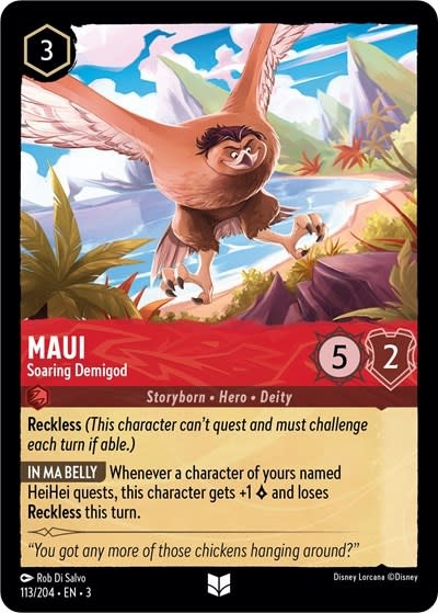 Maui - Soaring Demigod - 113/204 (Normal, Uncommon)