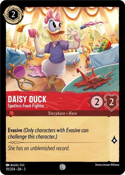 Daisy Duck - Spotless Food-Fighter - 111/204 (Cold Foil, Common)