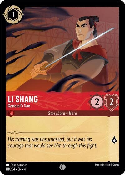 Li Shang - General's Son - 111/204 (Normal, Common)