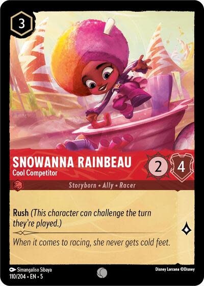 Snowanna Rainbeau - Cool Competitor - 110/204 (Normal, Common)