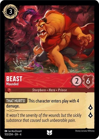 Beast - Wounded - 103/204 (Cold Foil, Uncommon)