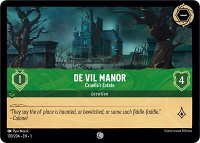 De Vil Manor - Cruella's Estate - 100/204 (Normal, Common)