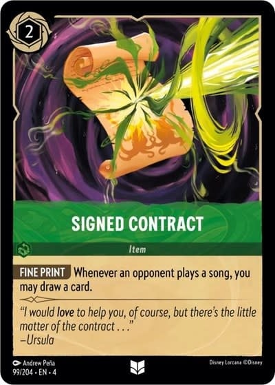Signed Contract - 99/204 (Normal, Uncommon)