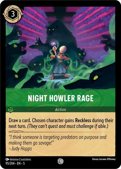 Night Howler Rage - 95/204 (Cold Foil, Common)
