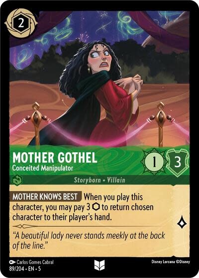 Mother Gothel - Conceited Manipulator - 89/204 (Cold Foil, Uncommon)
