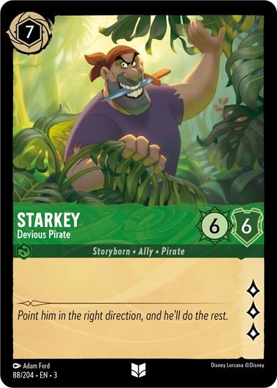 Starkey - Devious Pirate - 88/204 (Normal, Uncommon)
