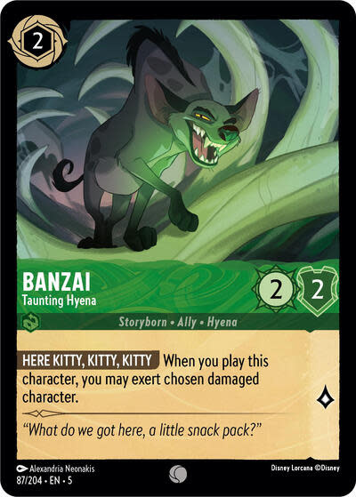 Banzai - Taunting Hyena - 87/204 (Normal, Common)