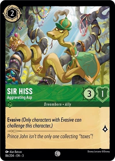 Sir Hiss - Aggravating Asp - 86/204 (Normal, Common)