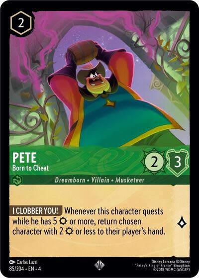 Pete - Born to Cheat - 85/204 (Normal, Super Rare)