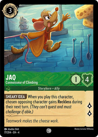 Jaq - Connoisseur of Climbing - 77/204 (Cold Foil, Common)
