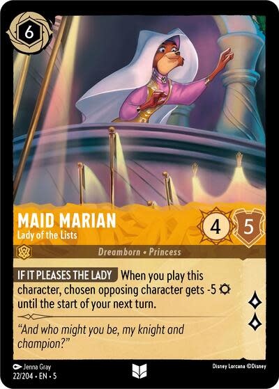 Maid Marian - Lady of the Lists - 22/204 (Normal, Uncommon)