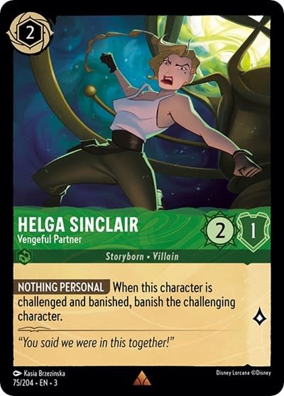 Helga Sinclair - Vengeful Partner - 75/204 (Normal, Rare)