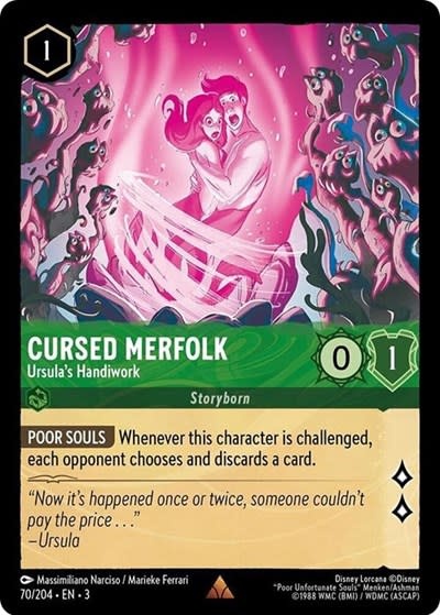 Cursed Merfolk - Ursula's Handiwork - 70/204 (Normal, Rare)