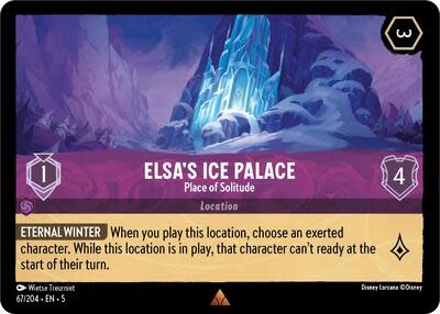 Elsa's Ice Palace - Place of Solitude - 67/204 (Cold Foil, Rare)