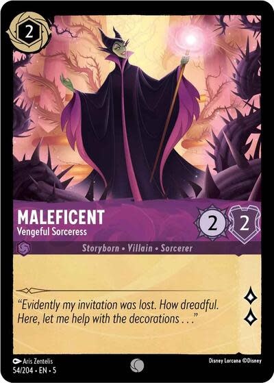 Maleficent - Vengeful Sorceress - 54/204 (Normal, Common)