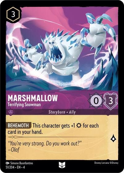 Marshmallow - Terrifying Snowman - 51/204 (Normal, Uncommon)