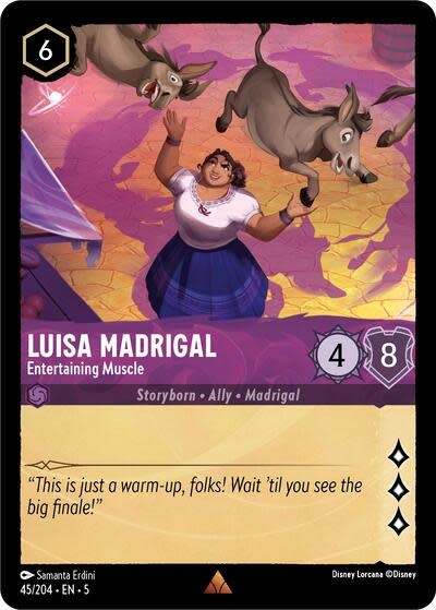 Luisa Madrigal - Entertaining Muscle - 45/204 (Normal, Rare)