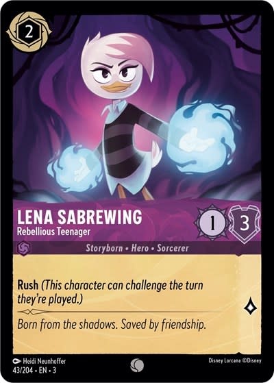 Lena Sabrewing - Rebellious Teenager - 43/204 (Normal, Common)
