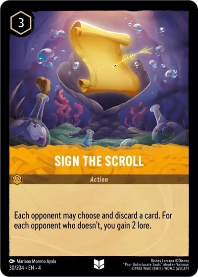 Sign the Scroll - 30/204 (Cold Foil, Uncommon)
