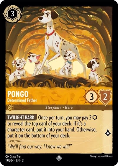 Pongo - Determined Father - 19/204 (Normal, Super Rare)