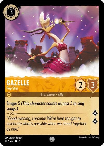 Gazelle - Pop Star - 11/204 (Normal, Common)