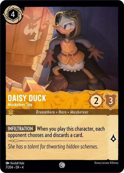 Daisy Duck - Musketeer Spy - 7/204 (Normal, Common)