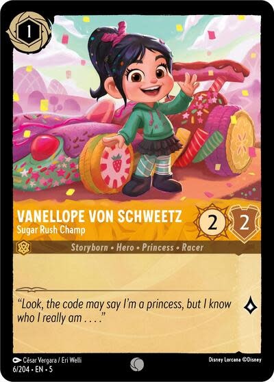 Vanellope von Schweetz - Sugar Rush Champ - 6/204 (Normal, Common)