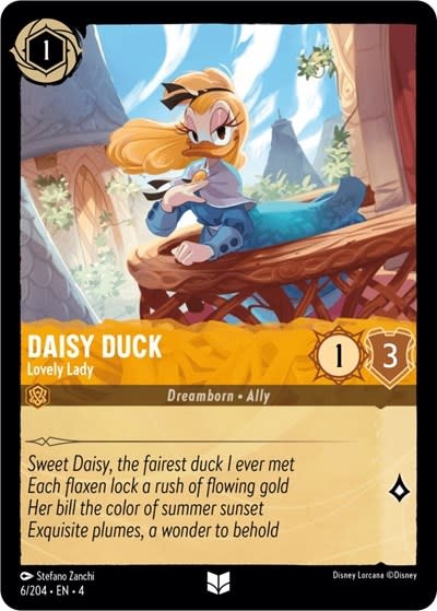 Daisy Duck - Lovely Lady - 6/204 (Normal, Uncommon)