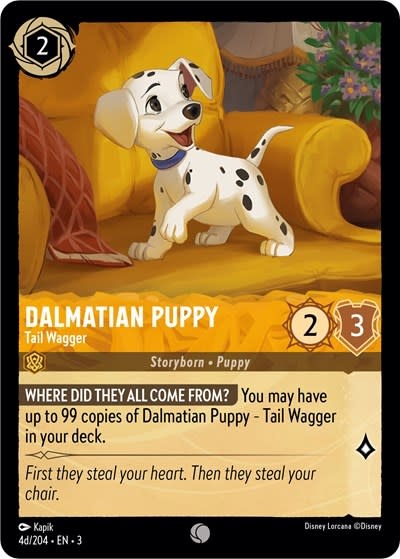 Dalmatian Puppy - Tail Wagger (4d/204) (Normal, Common)