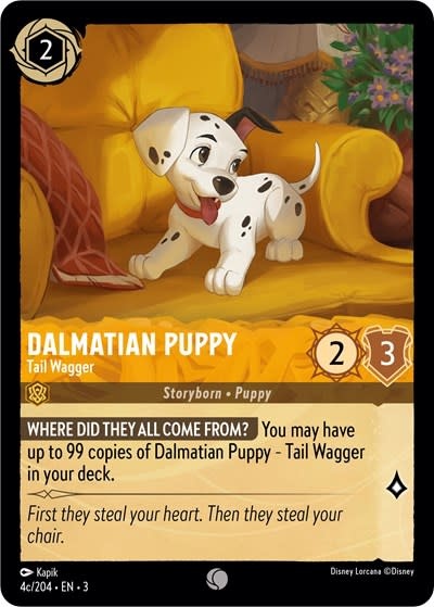 Dalmatian Puppy - Tail Wagger (4c/204) (Cold Foil, Common)