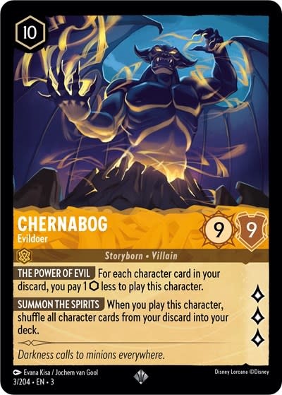 Chernabog - Evildoer - 3/204 (Normal, Super Rare)