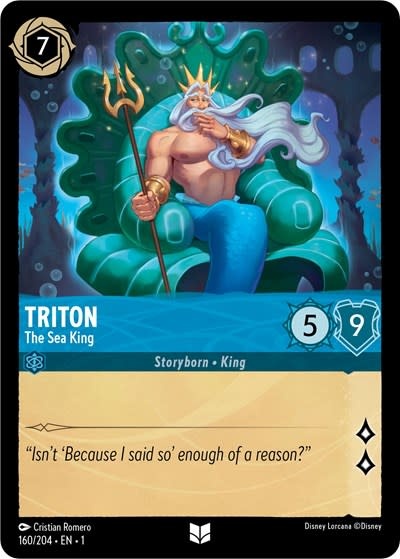 Triton - The Sea King - 160/204 (Cold Foil, Uncommon)