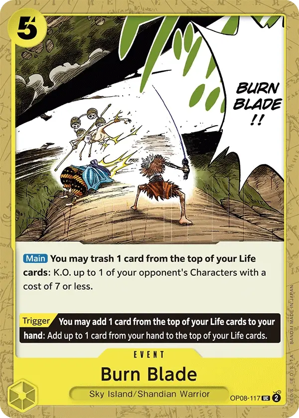 Burn Blade - OP08-117 (Normal, UC)