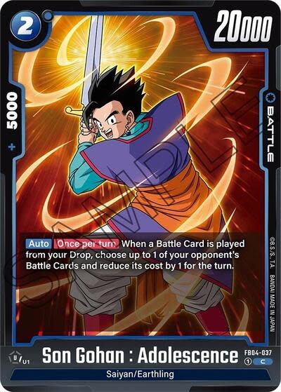 Son Gohan : Adolescence - FB04-037 (Normal, Common)